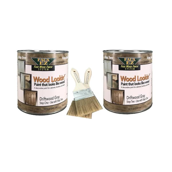Wood Lookin' 2Quart Driftwood Gray Medium Specialty Paint Kit FEZ 201