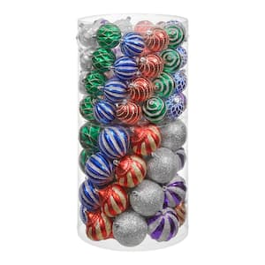 Nearly Natural 7 in. Shatterproof Assorted Candy Cane Holiday Christmas  Deluxe Ornament (6-Pack) D1050 - The Home Depot