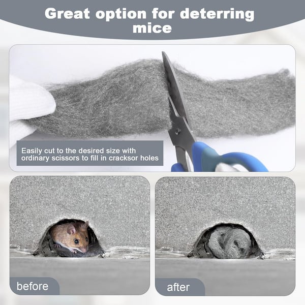 29FT Steel Wool - Stainless Steel Wool Fill Fabric Roll, Gap Blocker Barrier Vents For Garden House Garage Siding