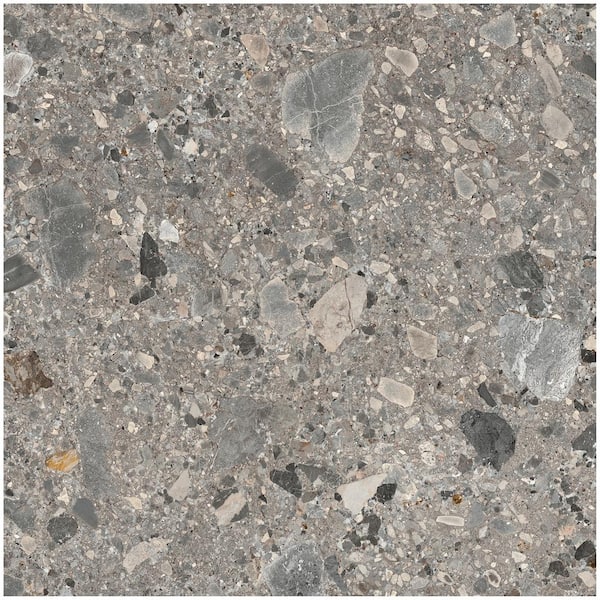 Luxe Terrazzo Earth 4 in. x 0.35 in. Matte Terrazzo Look Porcelain Floor and Wall Tile Sample
