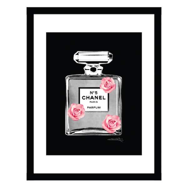 VENICE BEACH Collections Designer Fashion Glam Perfume Bottle by Fairchild Paris Framed Graphic Print Abstract Poster Art Print 18 in. x 14 in.