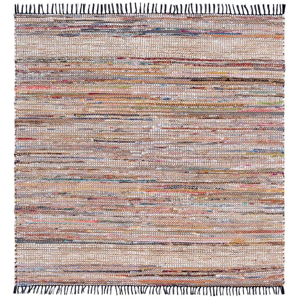 Cape Cod 6 ft. x 6 ft. Pink/Beige Abstract Striped square Area Rug price history on PriceWatchPro