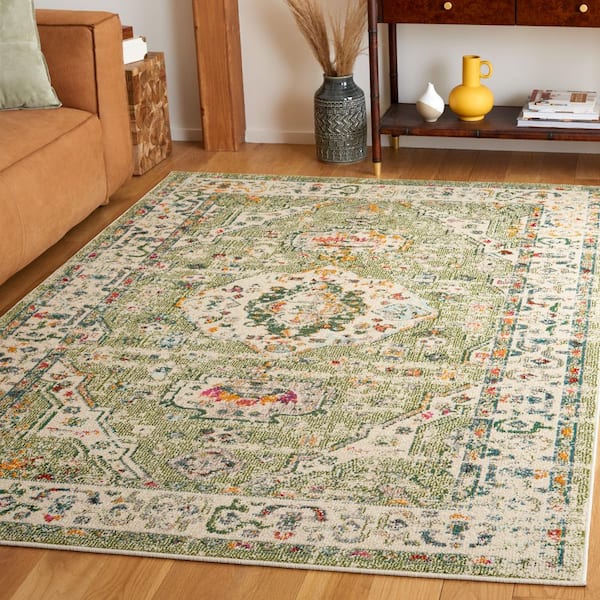 Madison 6 ft. x 9 ft. Sage/Ivory Oriental Area Rug