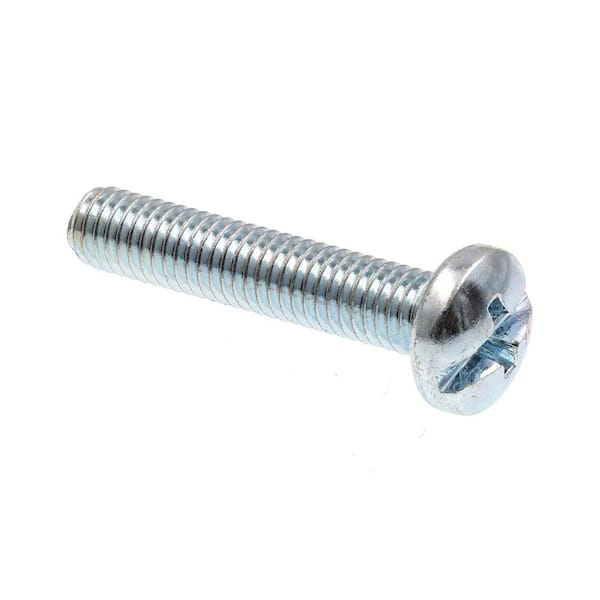 Prime-Line #10-32 x 1 in. Zinc Plated Steel Phillips/Slotted Combination Drive Pan Head Machine Screws (100-Pack)