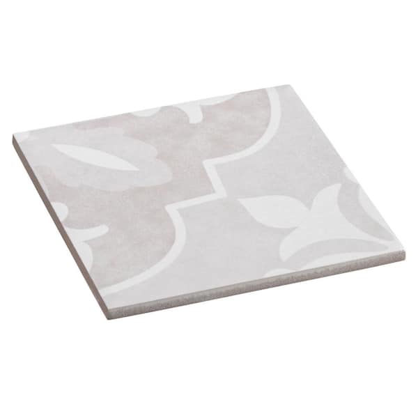 Occitan Villardo Square 6 in. x 6 in. Matte Porcelain Wall Tile Sample