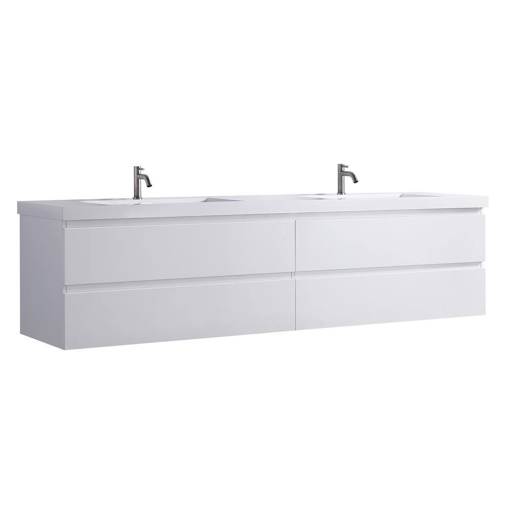 Hood-1D 84.00 in. W x 19.70 in. D x 22.00 in. H Wall Mounting Bath Vanity i