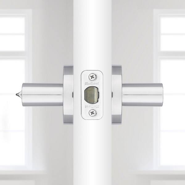 Kwikset Milan Polished Chrome Keyed Entry Door Handle Featuring