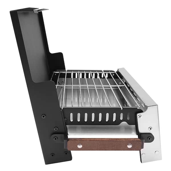 YIYIBYUS Portable Charcoal Grill in Silver Stainless Steel YIYIBYUS Portable Charcoal Grill in Silver Stainless Steel