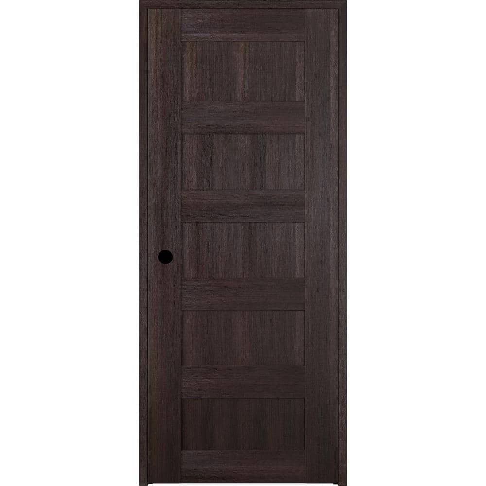 28 in. x 80 in. Vona Right-Handed Solid Core Veralinga Oak Textured Wood Si