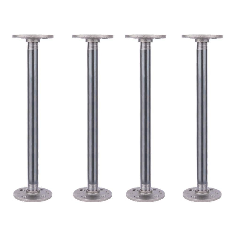 1/2 in. x 1 ft. L Black Steel Pipe Flange Table Leg Kit (Set of 4) price history on PriceWatchPro