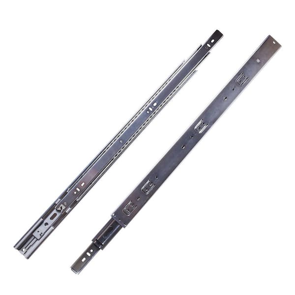 Drawer Slide Side Mount Soft Close Full Extension 20 in. Cadmium Finish (1-Set of pair)