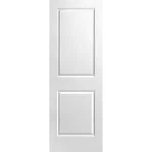 28 in. x 80 in. Primed 2-Panel Square Hollow Core Composite Interior Door Slab