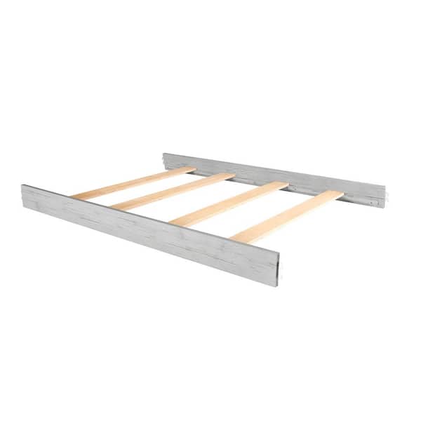 Evolur Convertible Crib Antique Grey Mist Wooden Full Size Bed Rail
