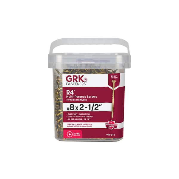GRK Fasteners #8 x 2-1/2 in. Star Drive Bugle Round Head R4