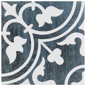 Cassis Arte Black Night 9-3/4 in. x 9-3/4 in. Porcelain Floor and Wall Tile (10.88 sq. ft./Case)