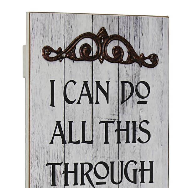 23 in. x 8 in. Wooden Wall Art