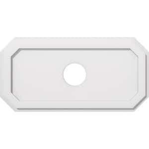 26 in. x 13 in. x 1 in. Emerald Architectural Grade PVC Contemporary Ceiling Medallion