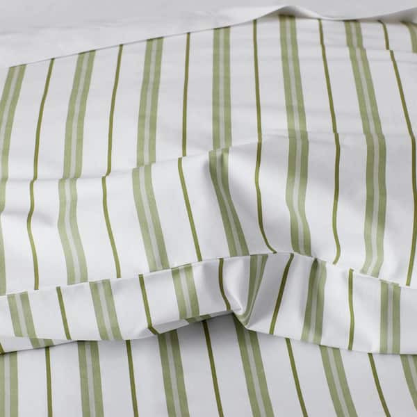 Company Kids Vertical Stripes Organic Cotton Percale Sheet Set