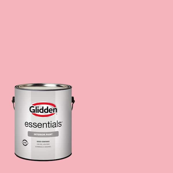 Glidden Essentials 1 gal. PPG1184-3 Powder Rose Semi-Gloss Interior Paint