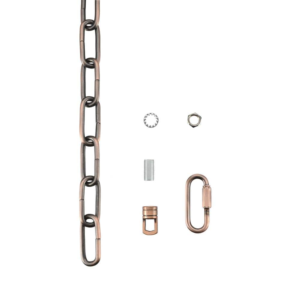 Bronze Heavy Duty 1-Foot Chain with Quick Link Connector