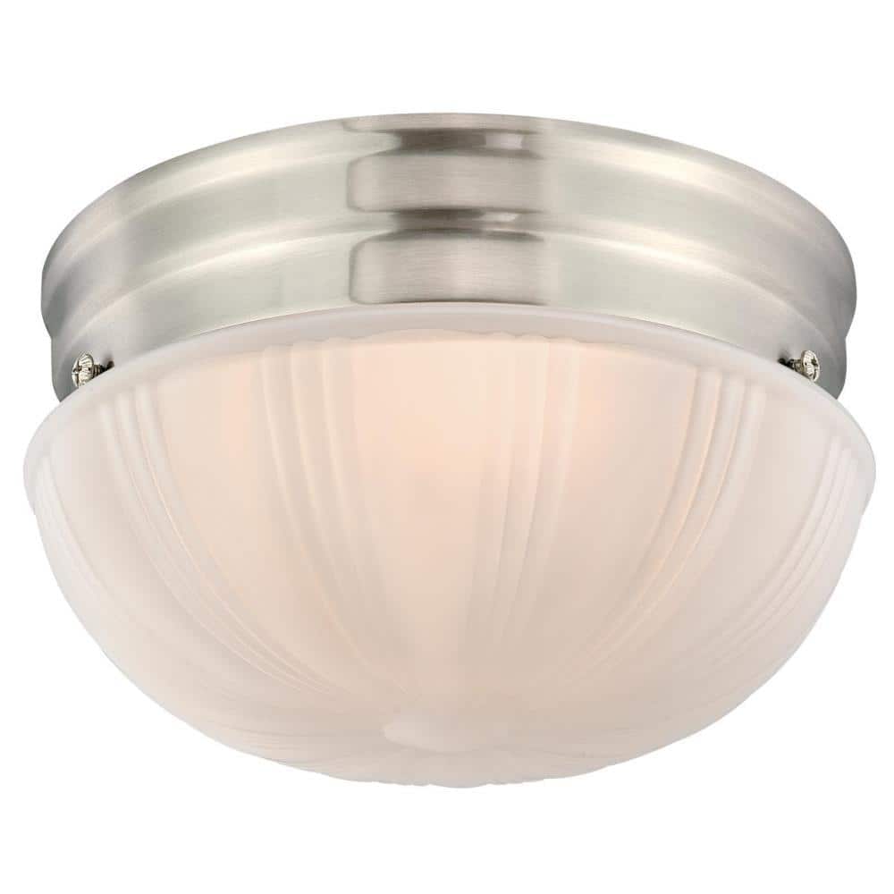 Brushed Nickel LED Flush Mount Ceiling Light
