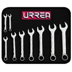 12-Point Short Combination Chrome Wrench Set (9-Piece)