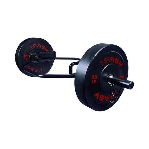 Tidoin 55 lbs. Hex Bar Weights Set Trap Bar Olympic Bumper Weight