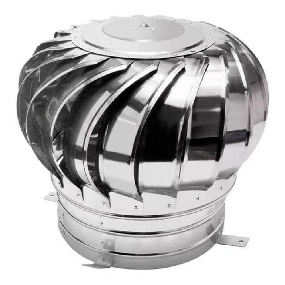 Wellco 13.7 in. Galvanized Steel Bearings Stainless Unpowered Cowl Wind ...