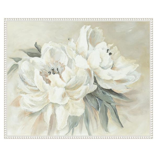 Amanti Art "Soft Bouquet" by Patricia Pinto 1-Piece Floater Frame Giclee Home Canvas Art Print 23 in. x 28 in.