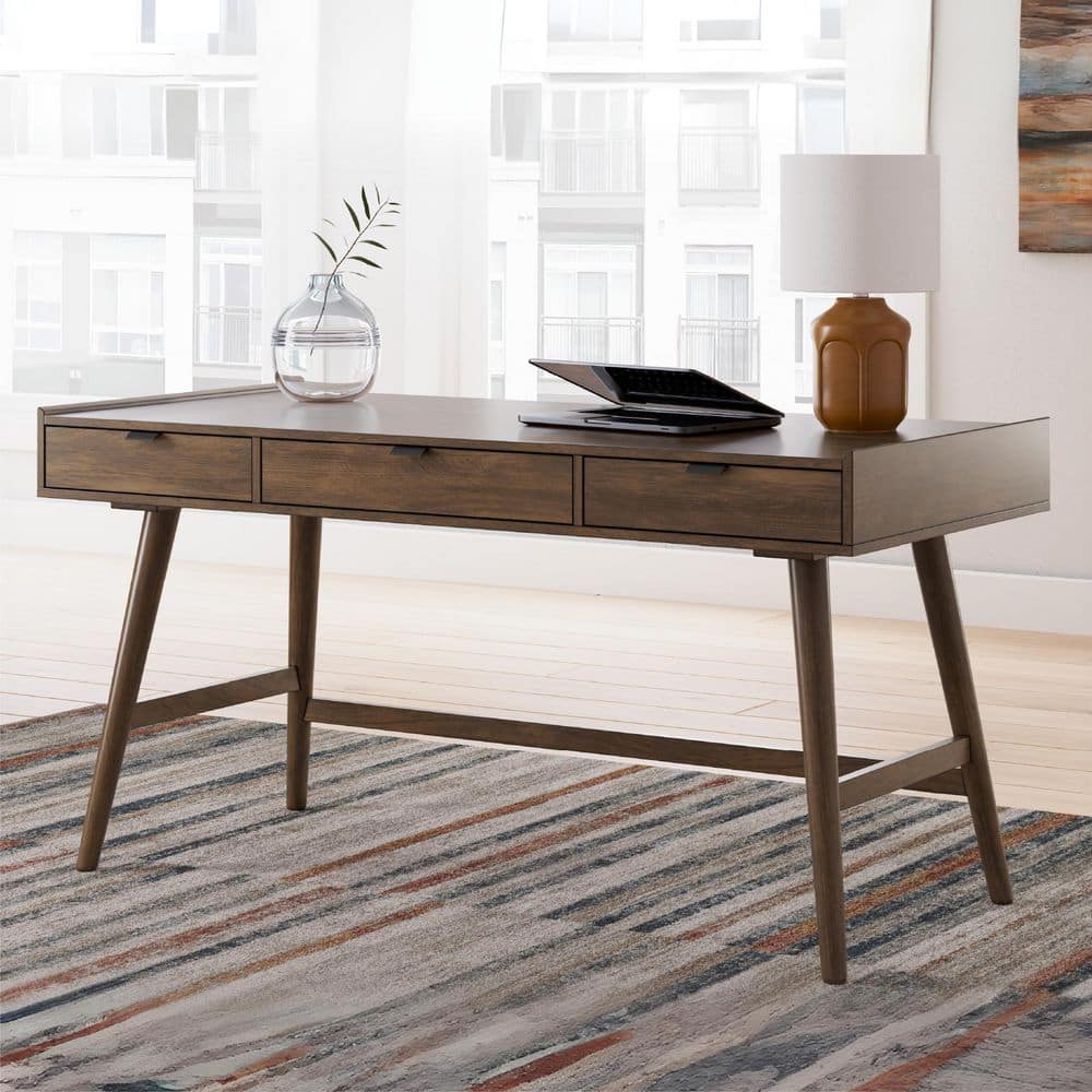 Signature DESIGN BY ASHLEY Lyncott 60 in. Rectangular Brown Wood