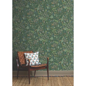 Woodland Emerald Peel and Stick Wallpaper
