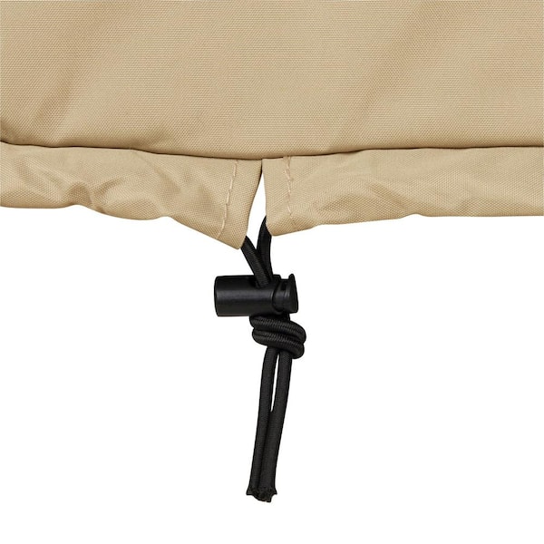 34.5 in. H Rectangular Khaki Polyester Adirondack Chair Cover, Waterproof and UV Resistant, Durable Patio Cover