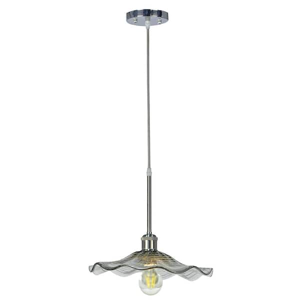 Dale Tiffany Indonesia Collection 1-Light LED Vintage Bulb Satin Nickel Pendant