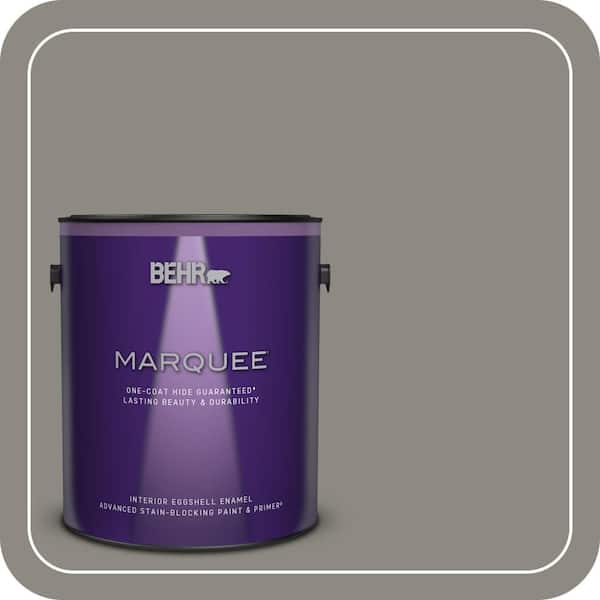 BEHR MARQUEE 1 gal. #BXC-55 Concrete Sidewalk Eggshell Enamel Interior Paint & Primer