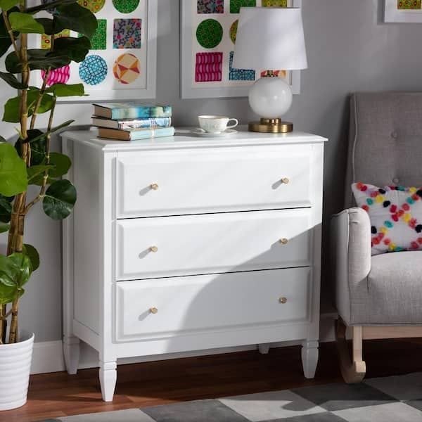 Baxton studio deals white dresser