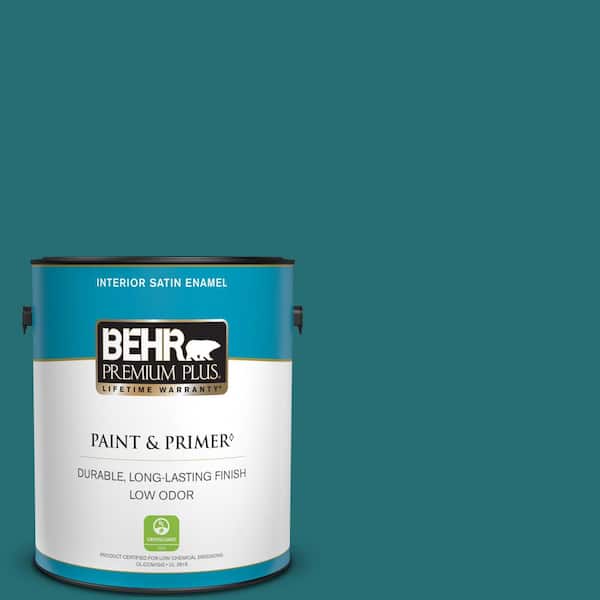 BEHR PREMIUM PLUS 1 gal. #M460-7 Antigua Satin Enamel Low Odor Interior Paint & Primer