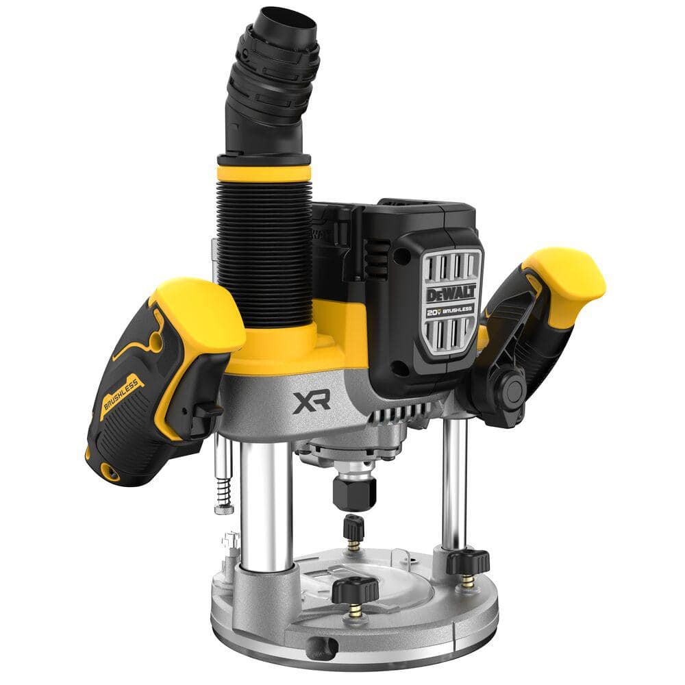 DEWALT 20-Volt MAX XR Lithium-Ion 2-1/4 Peak HP Brushless Cordless Plunge Router with 20-Volt MAX XR 8.0 Ah Battery Pack