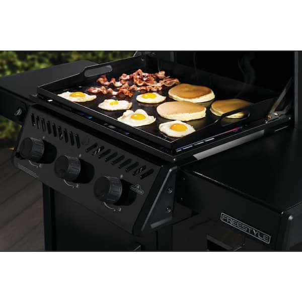 Freestyle 24 in. Pre-Seasoned Non-Stick Propane Griddle in Black