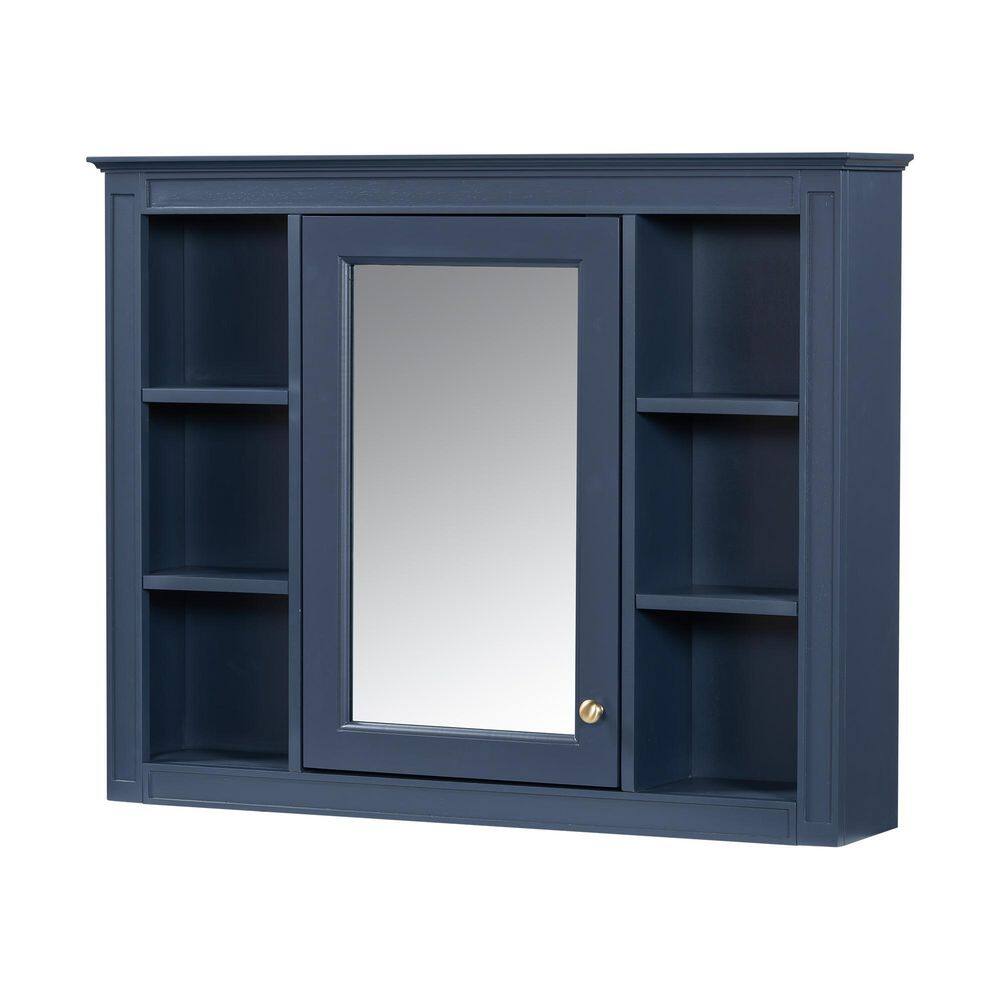 Avex Blue 35 in. W x 27.5 in. H Rectangular MDF Medicine Cabinet with Mirror price history on PriceWatchPro