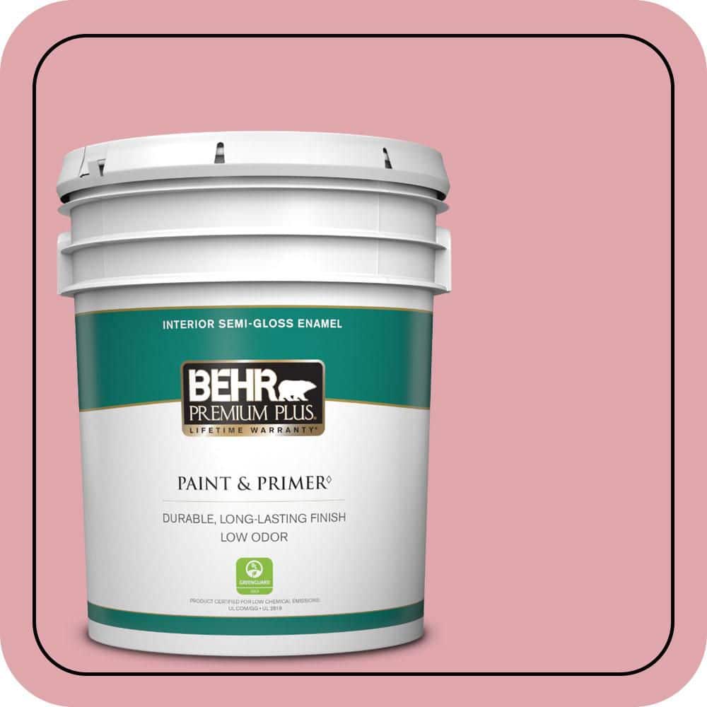 5 gal. #M150-3 Apple Blossom Semi-Gloss Enamel Low Odor Interior Paint & Primer price history on PriceWatchPro