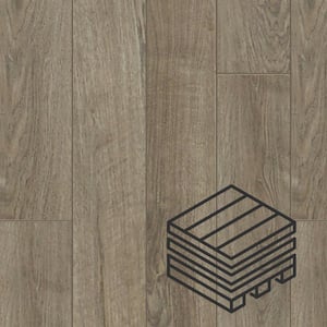 Proteco+ Natural Gray Oak 12mm T x 6.41 in. W Uniclic HDF AC4 Waterproof Laminate Wood Flooring (848 sq. ft./pallet)