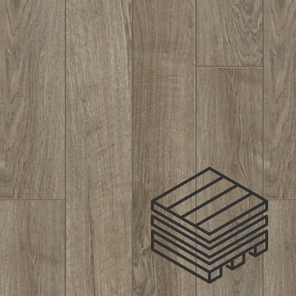 Dekorman Proteco+ Natural Gray Oak 12mm T x 6.41 in. W Uniclic HDF AC4 Waterproof Laminate Wood Flooring (848 sq. ft./pallet)