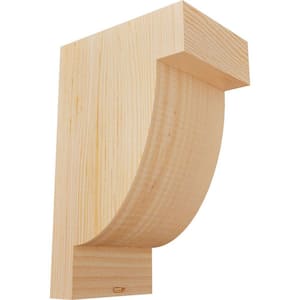 5-1/2 in. x 8 in. x 12 in. Douglas Fir Alpine Smooth Corbel