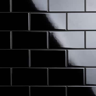 Black - Subway - Ceramic Tile - Tile - The Home Depot