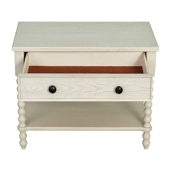 MADISON PARK Signature Beckett Antique Cream 1 Drawer 32 in. W