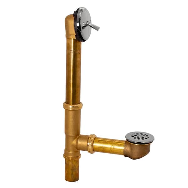 Westbrass 17 Gauge Trip Lever Overflow with Grid Drain