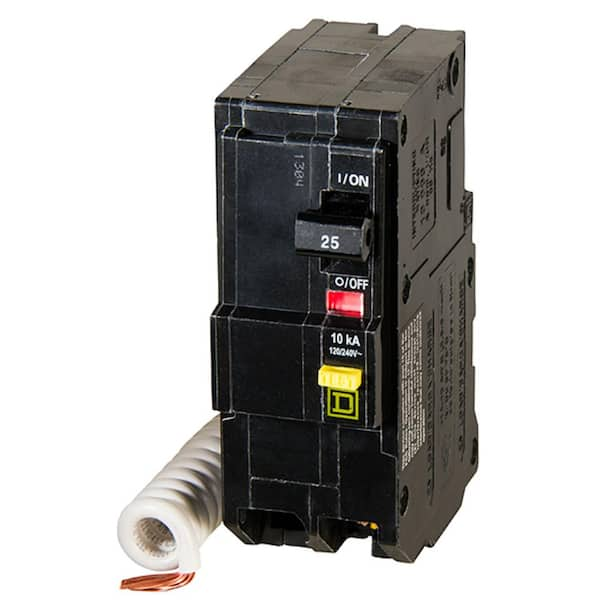 Square D QO 25 Amp 2-Pole GFCI Circuit Breaker QO225GFIC - The Home Depot