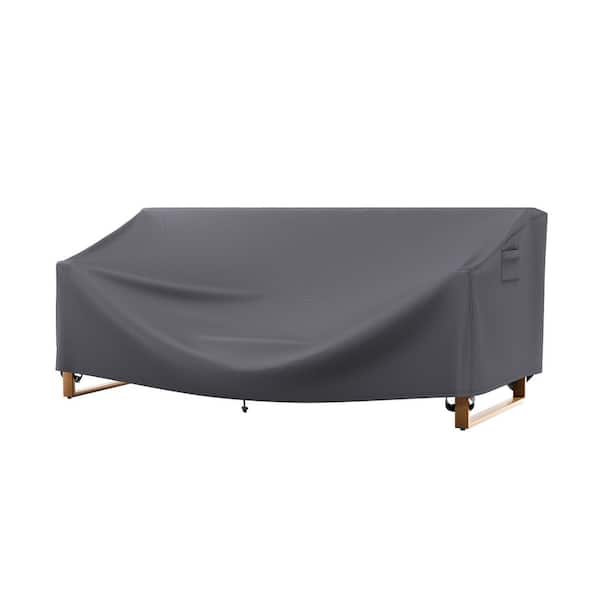 Pocassy 600D PVC Coated Fabric Universal Simple Outdoor Patio Chair Cover, Waterproof and Sun-proof