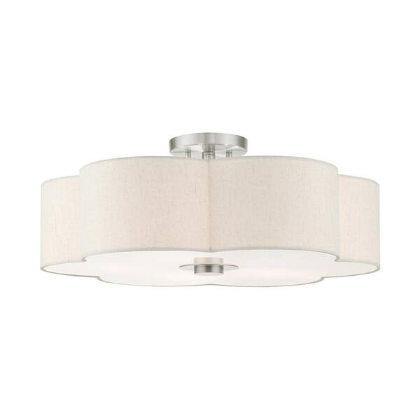 livex lighting semi flush mount