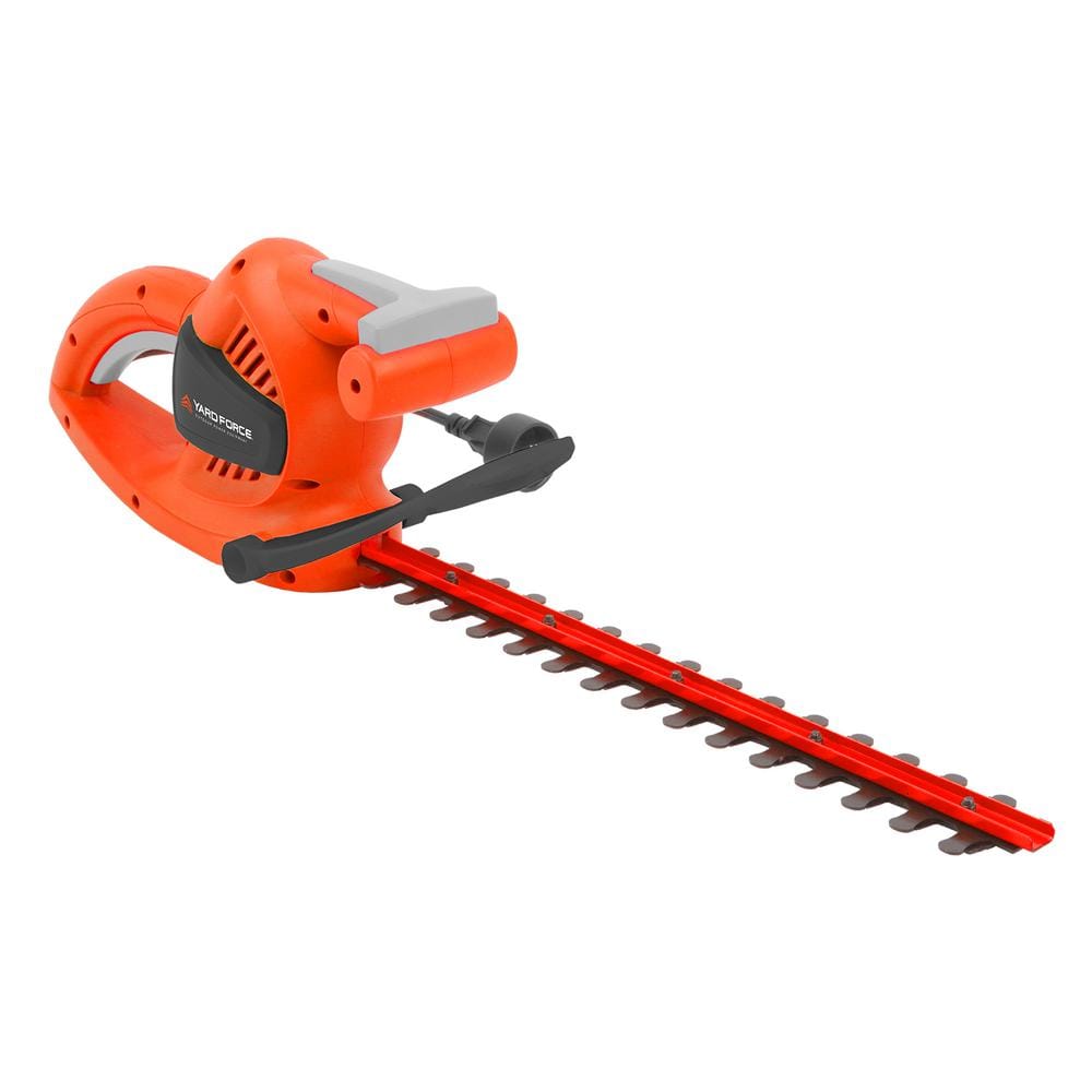 24 in. 3.3 Amp Corded Dual Action Electric Hedge Hog Trimmer with Rotating  Handle